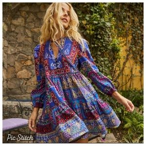 HUNTER BELL Multicolor Patterned Dress
